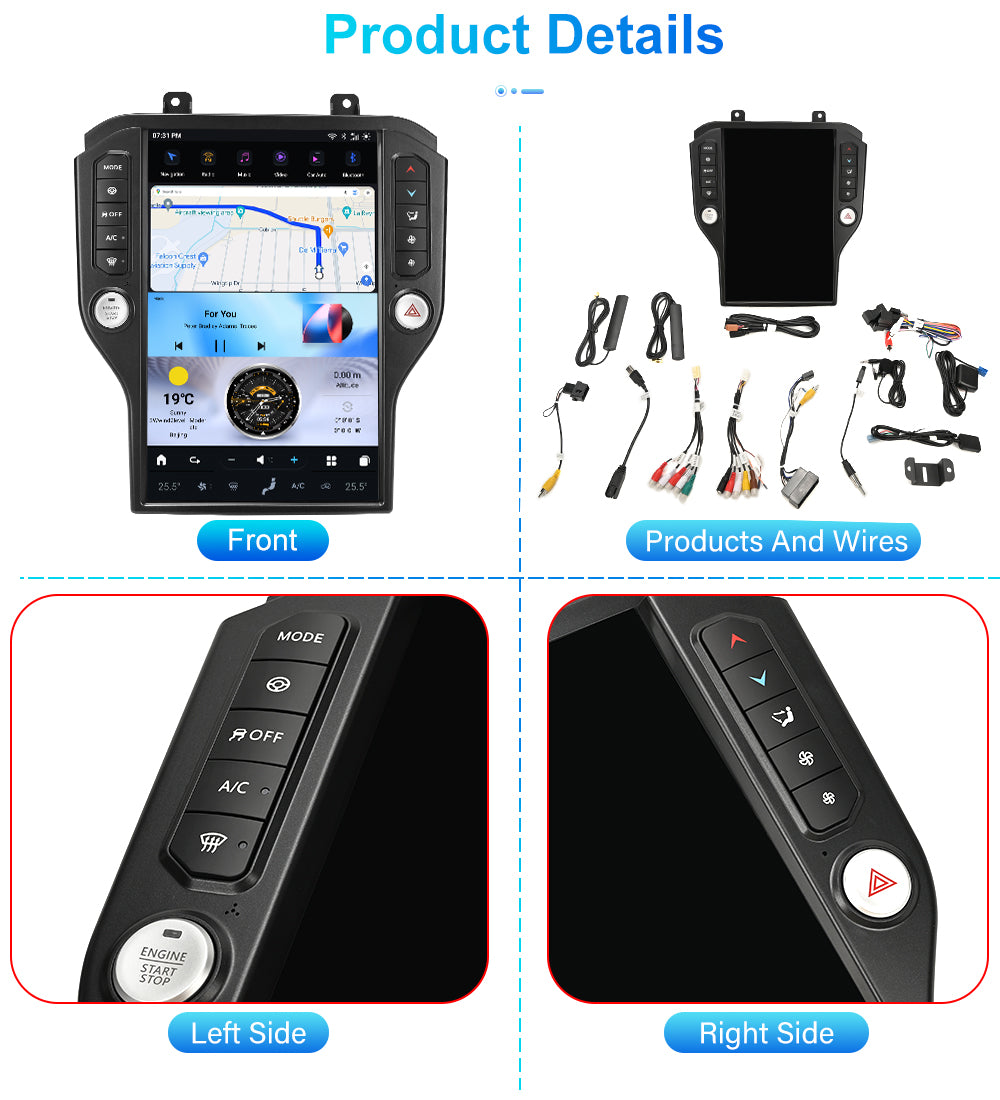 Ford Mustang 2015-23 14.5 inch Android Media Screen Unit