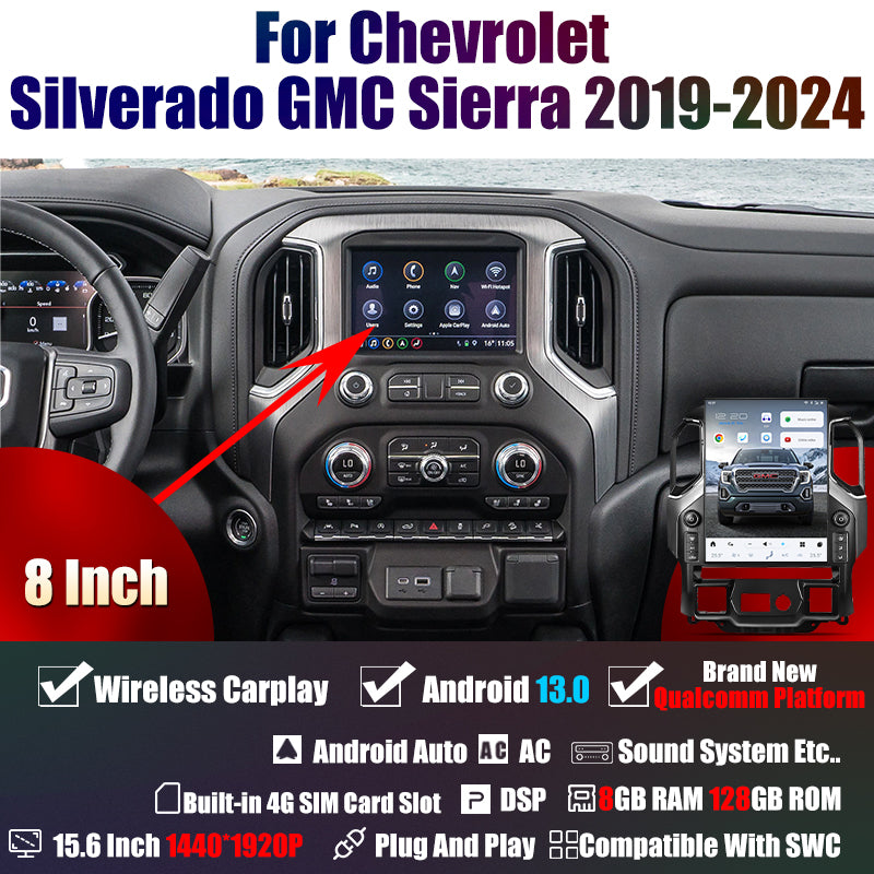 Chevrolet Silverado 15.6 inch Android Media Screen Unit