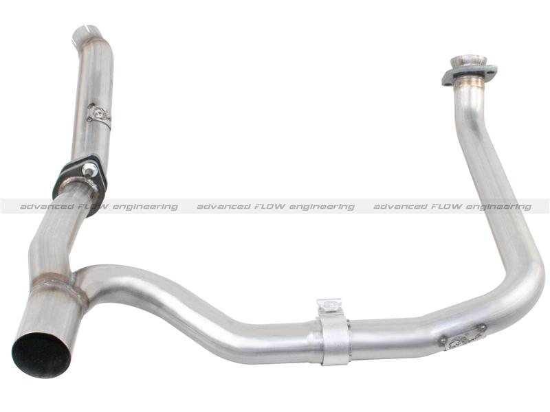 aFe Scorpion 2-1/2in Alum Steel Axle-Back Exhaust w/Polished Tip 07-18 Jeep Wrangler JK V6-3.6/3.8L