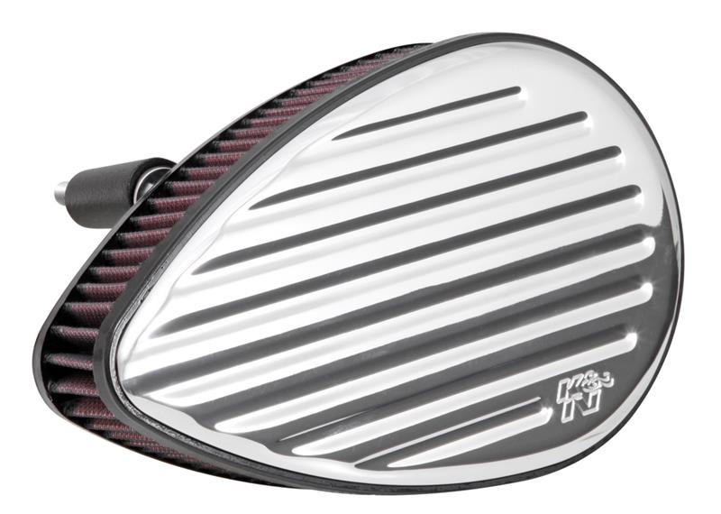 K&N 4in ID / 5.5in OD / 2in H Custom Assembly Filter designed to fit Harley-Davidson Motorcycle