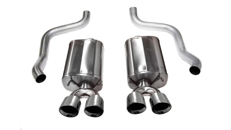 Corsa 2015-2017 Ford Mustang GT 5.0 3in Axle Back Exhaust Polish Dual 4.5in Tip Sport