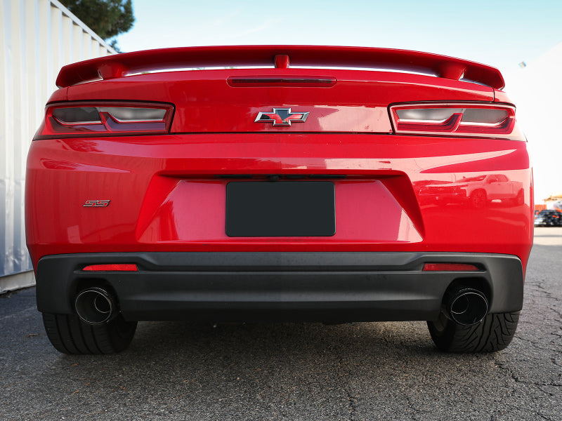 aFe POWER MACH Force-Xp 2.5in Axle-Back Exhaust System 16-20 Chevy Camaro SS V8 6.2L - Carbon Fiber