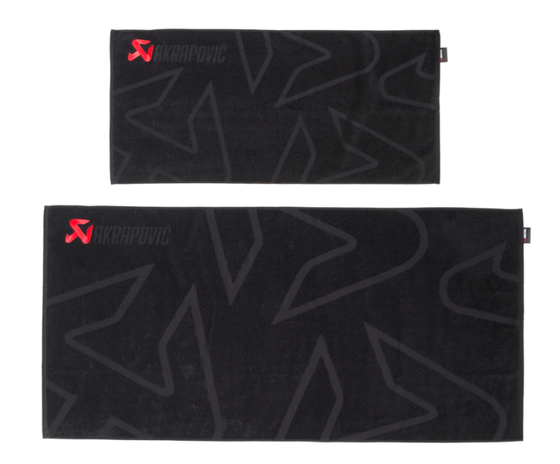 Akrapovic Towel Set - Black w/ Red Logo