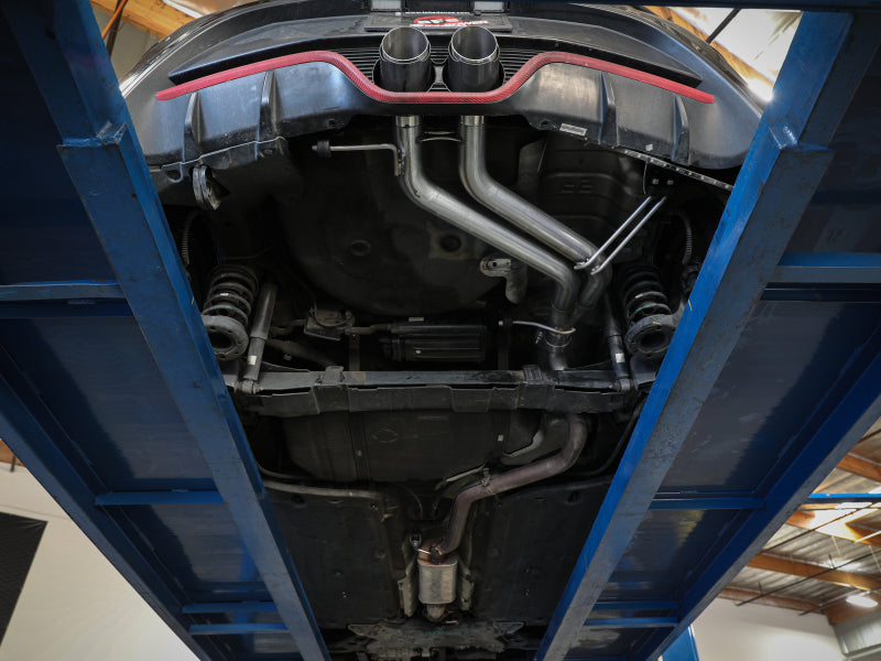 aFe Takeda 13-17 Hyundai Veloster L4-1.6L 2-1/2in 304 SS Axle-Back Exhaust w/ Carbon Fiber Tips