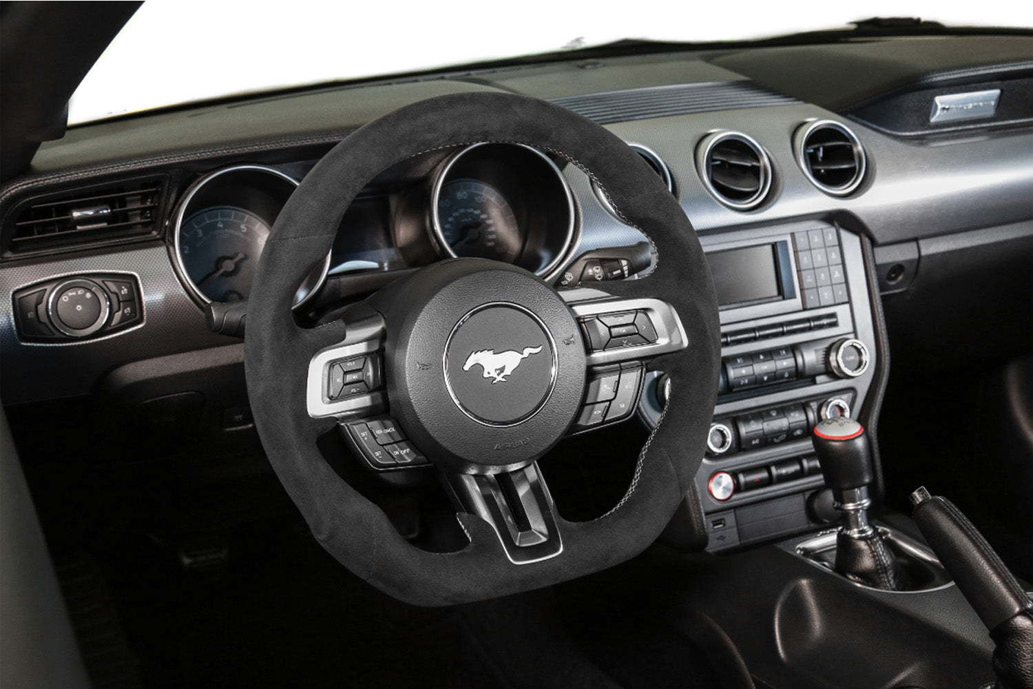 Mustang 2018-2023 Custom Alcantara Steering Wheel