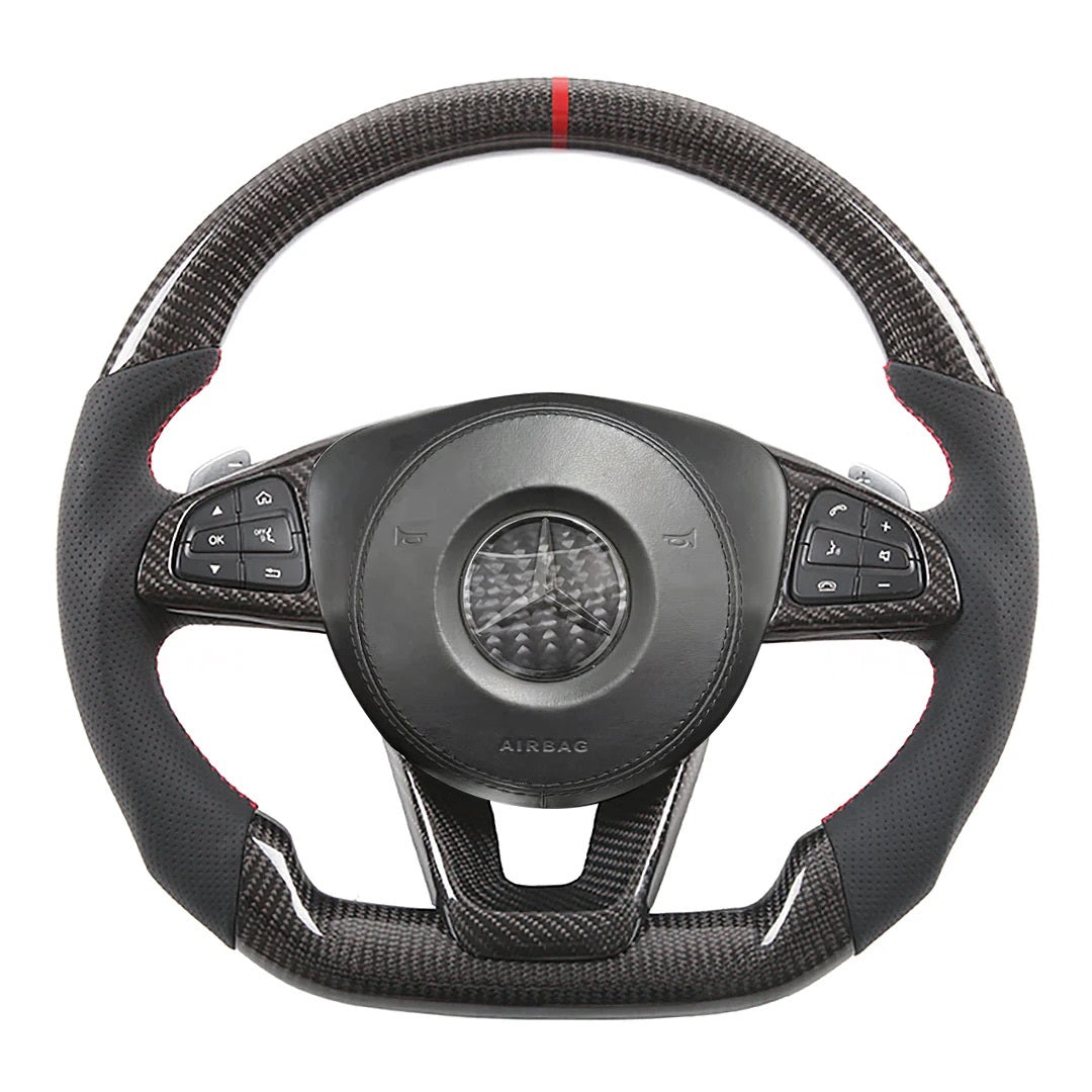 Mercedes Custom Carbon Fibre Steering Wheel C E CLA