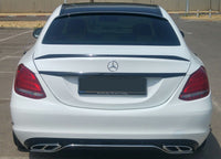 Mercedes C63 Style Spoiler Sedan Matte Black W205 15'+