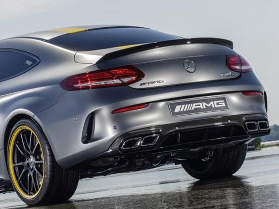 Mercedes C63 Style Coupe Edition 1 Spoiler Matte Black C205