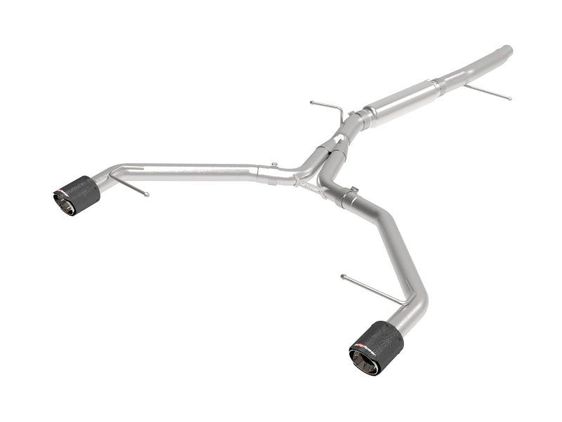 aFe 17-19 Audi A4 (L4-2.0L) MACH Force-Xp Stainless Steel Axle-Back Exhaust System - Carbon Tip