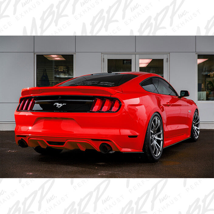 MBRP Mustang 3" StreetCat Back, Dual Split Rear, Street Version, 4.5" tips, BLACK COATED