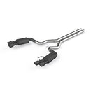 MBRP Mustang 2018+ Black Coated 3" Cat Back, with Quad 4" Dual Wall Tips, Street Version