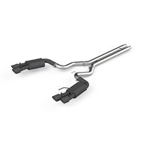 MBRP Mustang 2018+ Black Coated 3" Cat Back, with Quad 4" Dual Wall Tips, Street Version